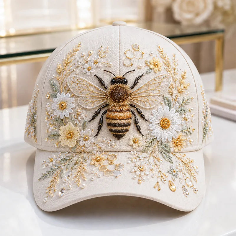 Arlena - Mütze mit floralem Pferde-Motiv