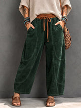 Basma - Relaxed-Fit Cordhose mit Tunnelzug