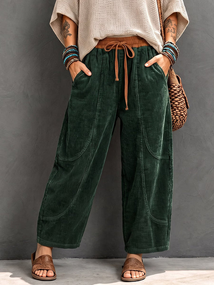 Basma - Relaxed-Fit Cordhose mit Tunnelzug