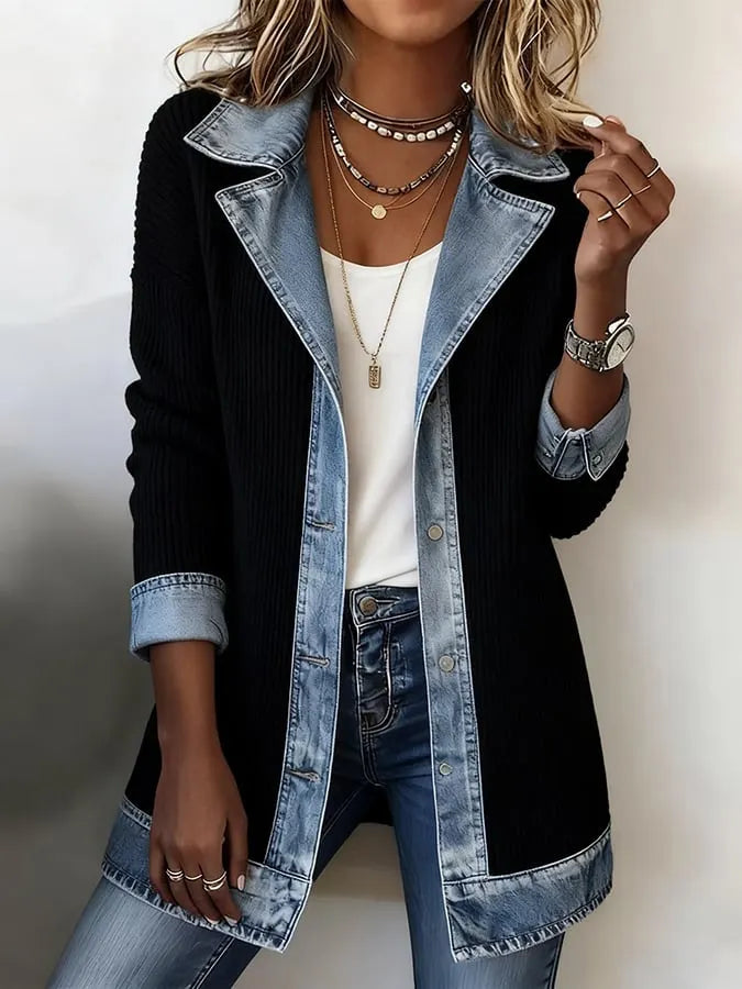 Zyrelle - Lässiger Strick-Cardigan mit Knopfleiste