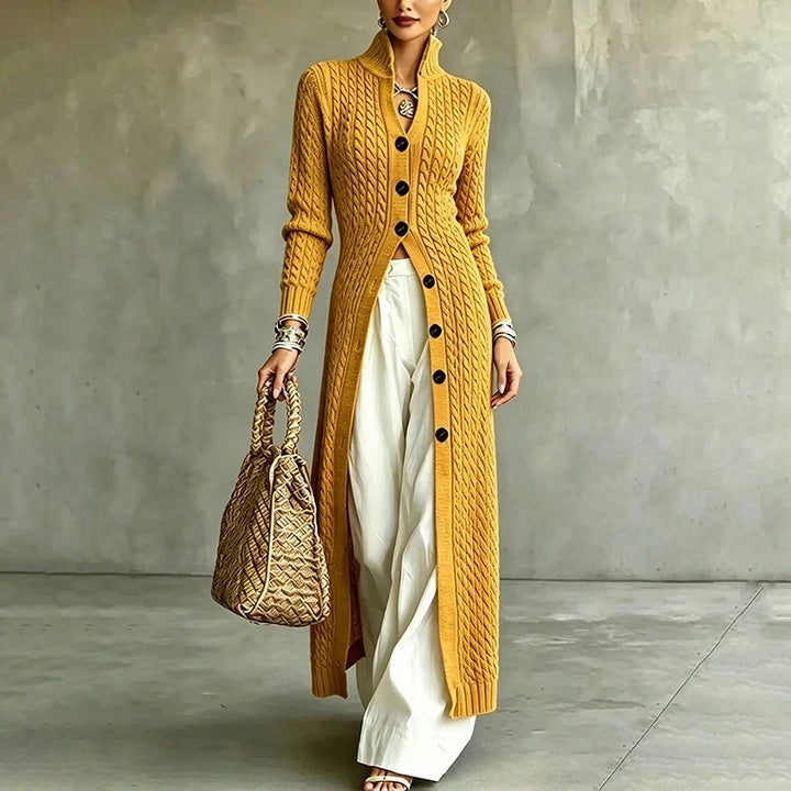 Queenie - Kabelstrick-Langcardigan