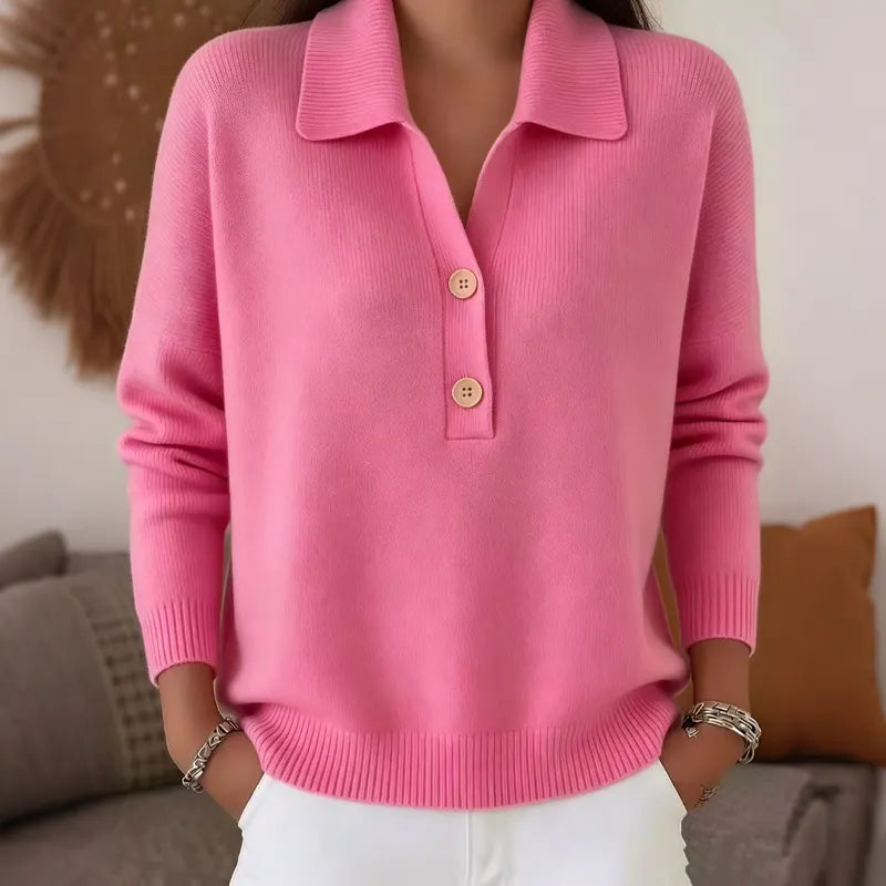 Belisara - Soft-Touch-Pullover mit V-Ausschnitt