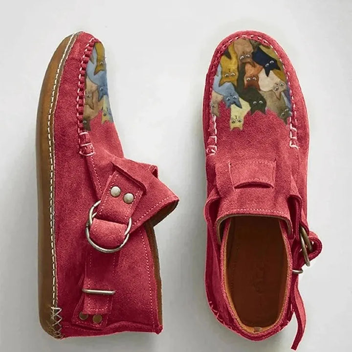 Cara - Komfort-Loafer mit Schnallen-Detail
