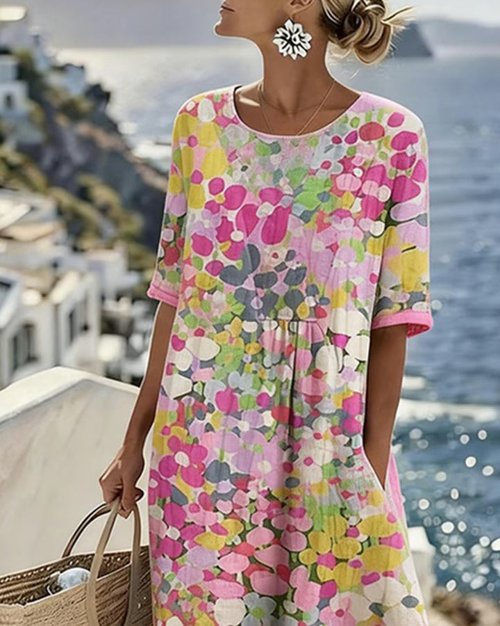 Adria - Soft-Touch A-Linien-Midikleid