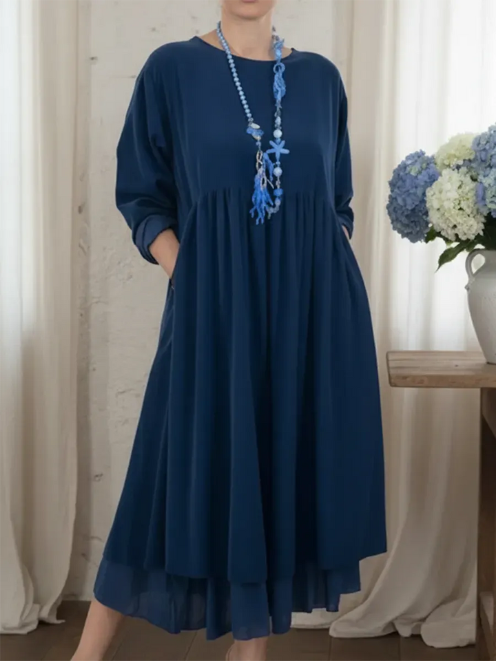 Agatha - Midi-A-Linien-Kleid mit Soft-Touch