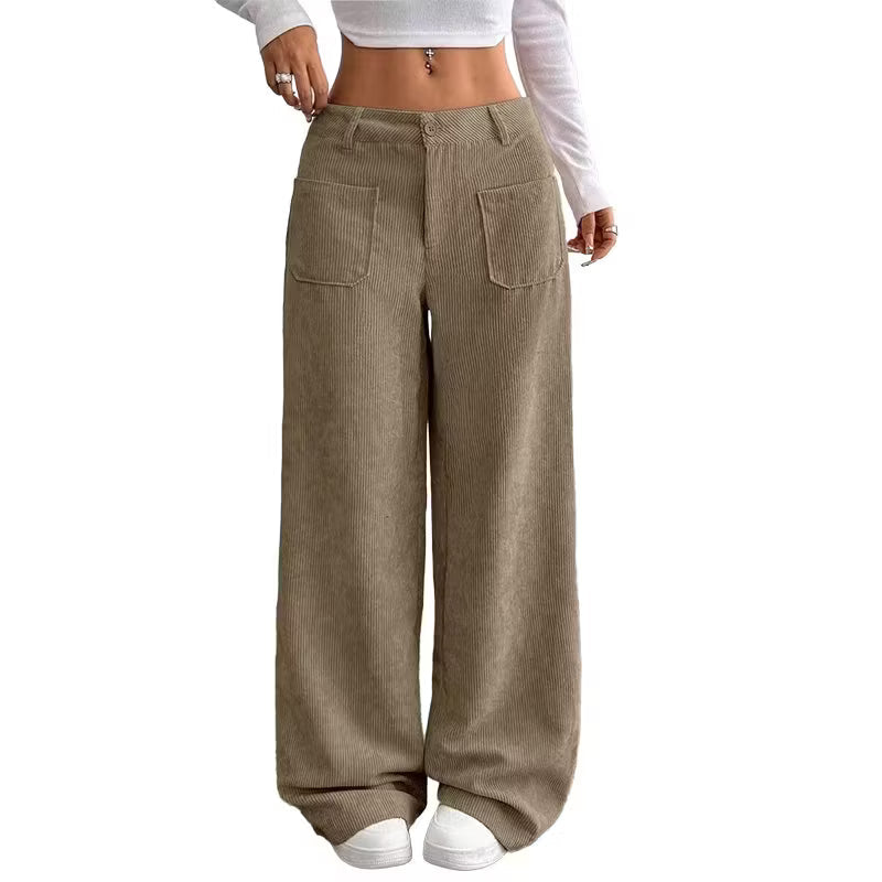 Eithne - Weit geschnittene Soft-Touch-Hose