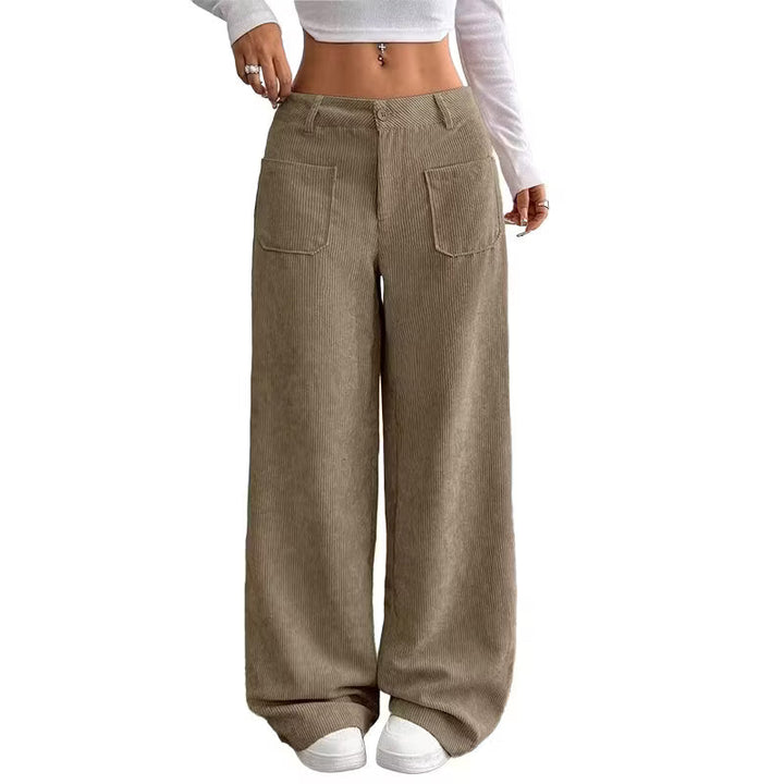 Eithne - Weit geschnittene Soft-Touch-Hose