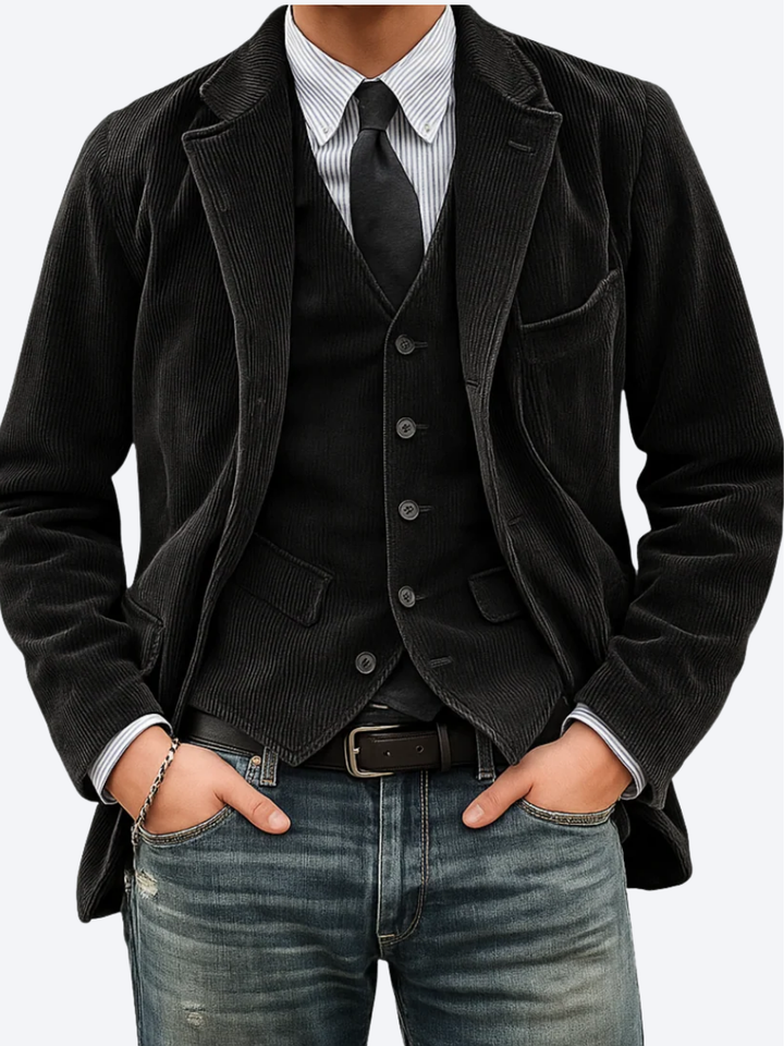 Kai - Klassischer Cord-Blazer im Massanzug-Stil