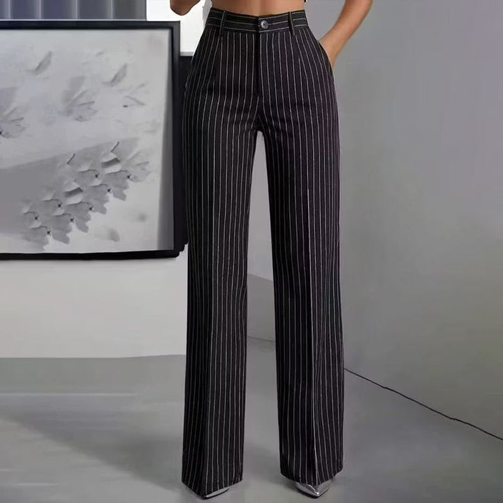 Blyss - elegante gestreifte Wide-Leg-Hose