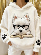 Aileen - Softtouch-Grafik-Kapuzensweatshirt