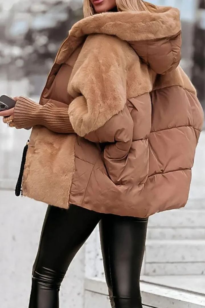 Audra - Isolierende Winterjacke mit Kapuze