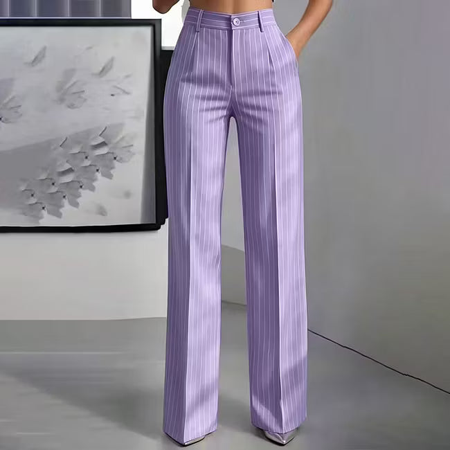 Blyss - elegante gestreifte Wide-Leg-Hose