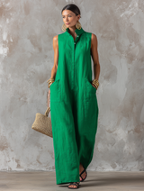 Ondine - Luftiger ärmelloser Jumpsuit