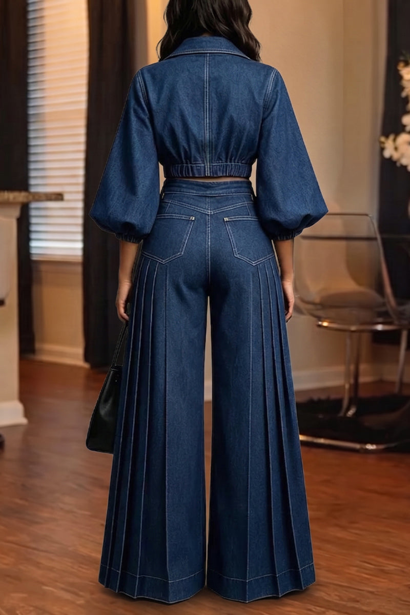 Ailene - Puffärmel Co-Ord-Set