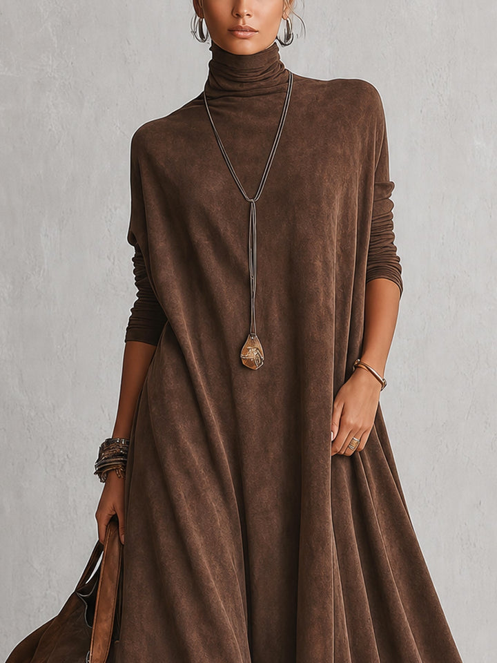 Lavina - Soft-Touch A-Linien-Maxikleid