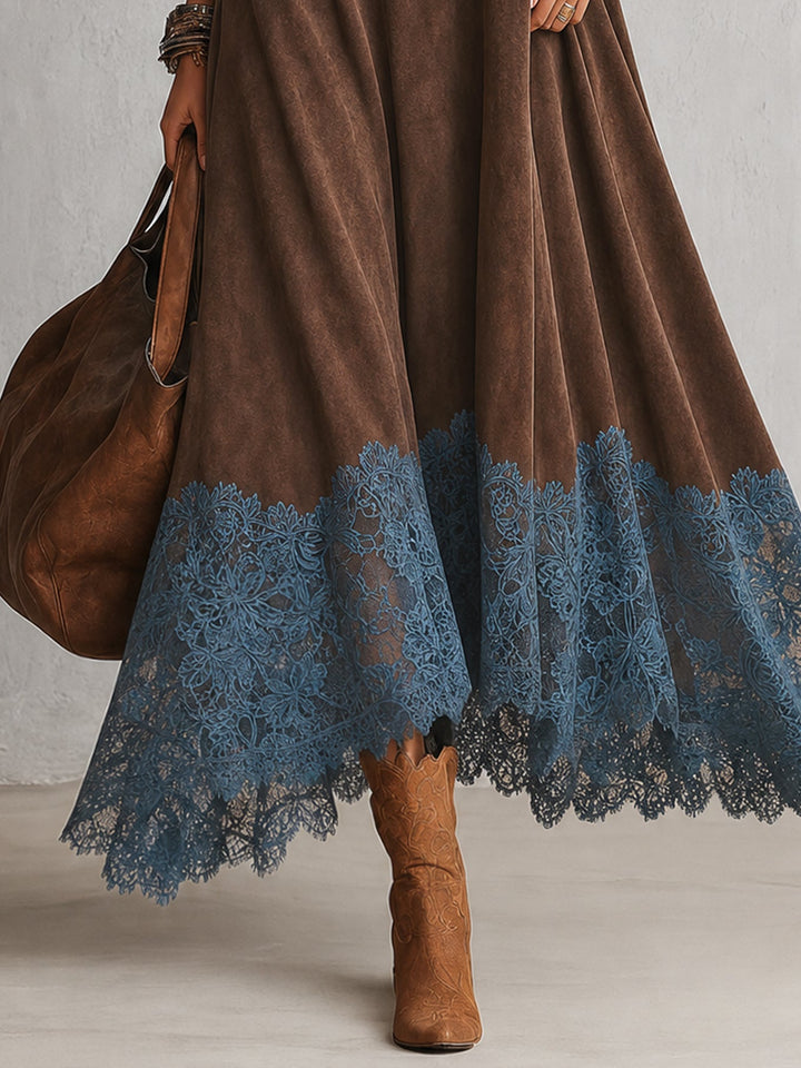 Pamina - Kleid mit Spitzenbesatz in A-Linie