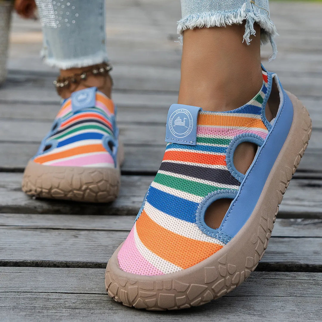 Maelina - orthopädische, gepolsterte Walking-Sneaker