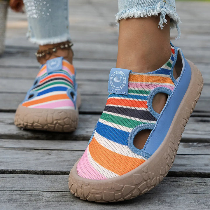 Maelina - orthopädische, gepolsterte Walking-Sneaker