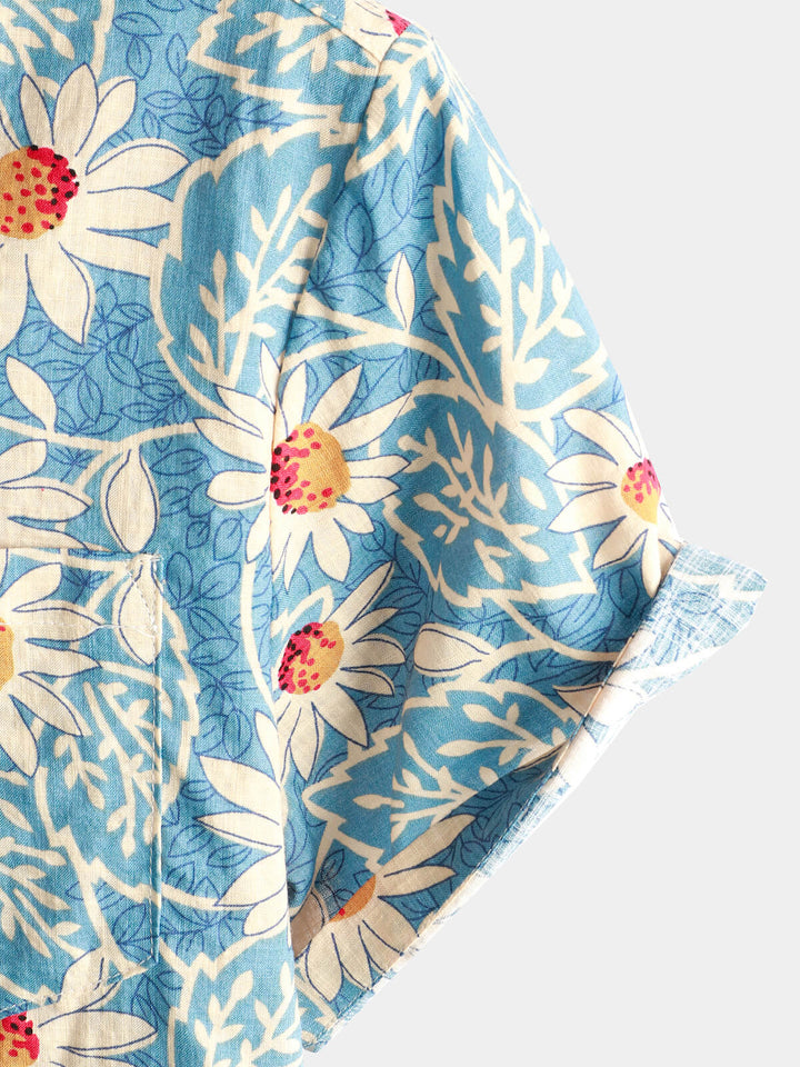 Leoric - Leichtes Kurzarm-Shirt mit Blumenprint