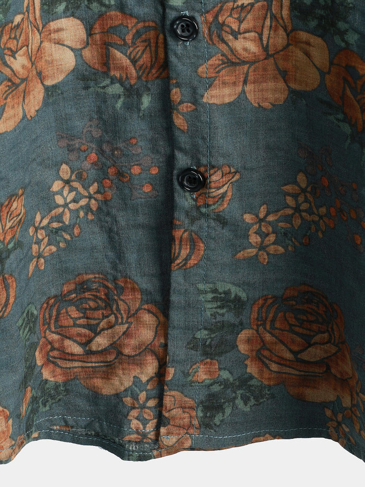 Leoric - Leichtes Kurzarm-Shirt mit Blumenprint