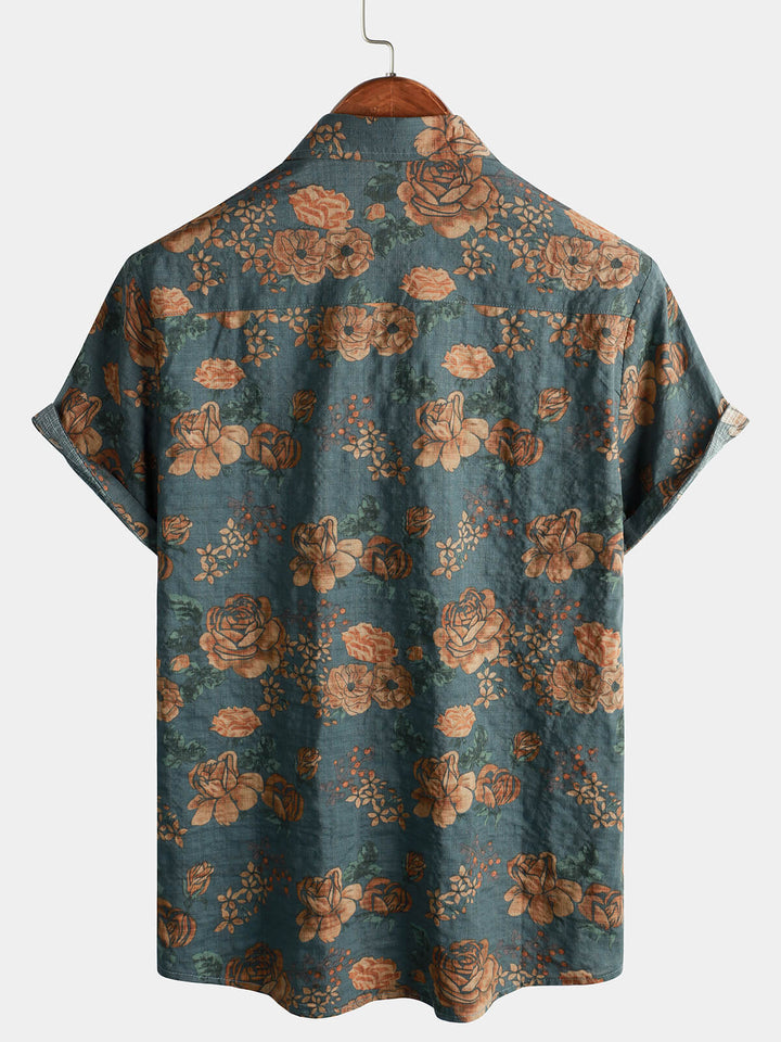 Leoric - Leichtes Kurzarm-Shirt mit Blumenprint