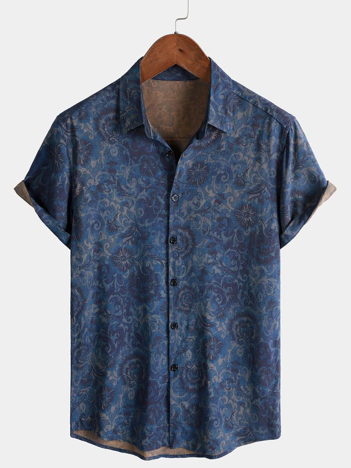 Leoric - Leichtes Kurzarm-Shirt mit Blumenprint