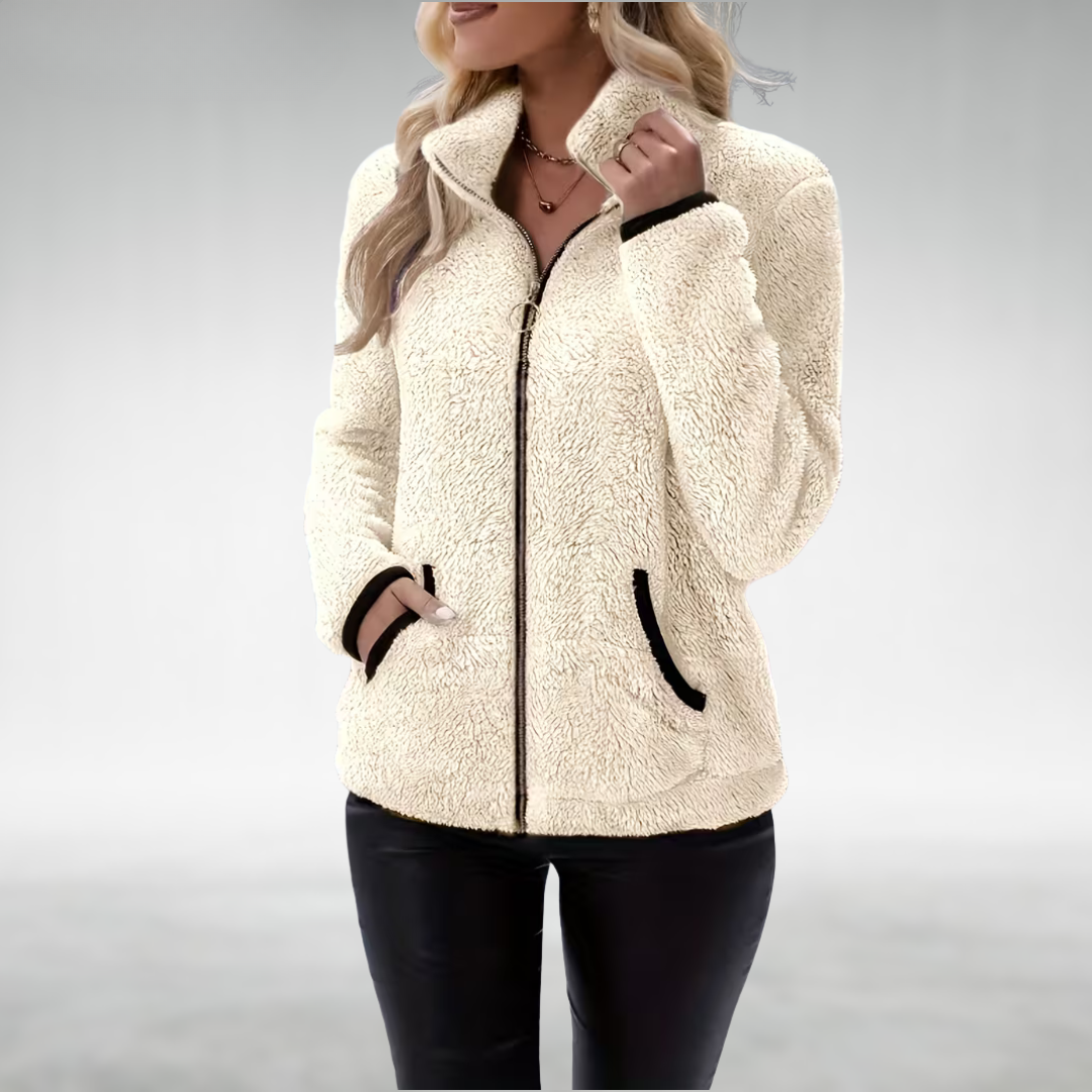 Zafrielle - Weichgriffige Jacke mit Reissverschluss