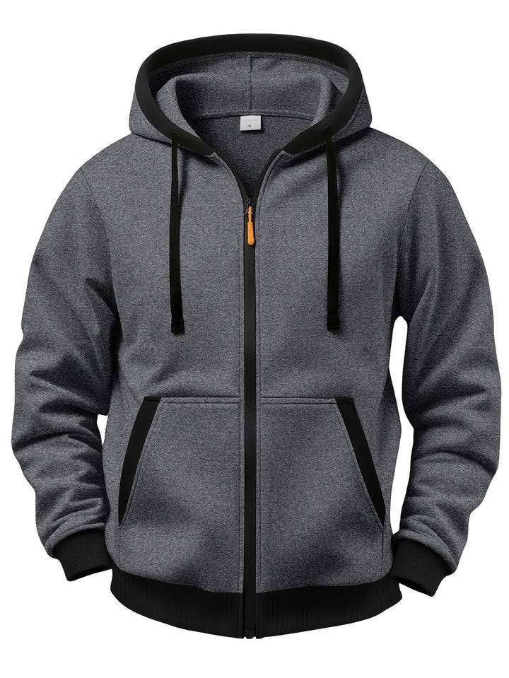 Brenner - Softtouch-Kapuzenjacke mit Reissverschluss