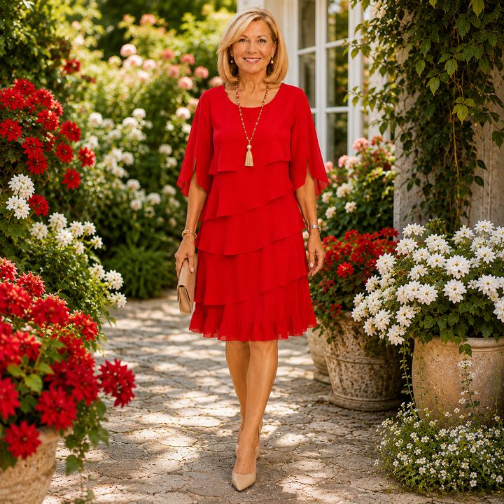 Aislinne - Stufenkleid mit weichem Griff