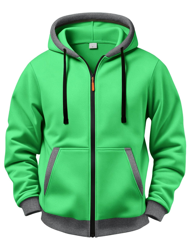 Brenner - Softtouch-Kapuzenjacke mit Reissverschluss