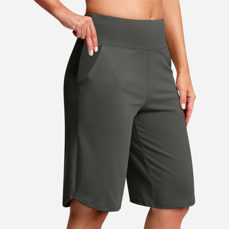 Odeliora - Komfortable hoch taillierte Bermudashorts