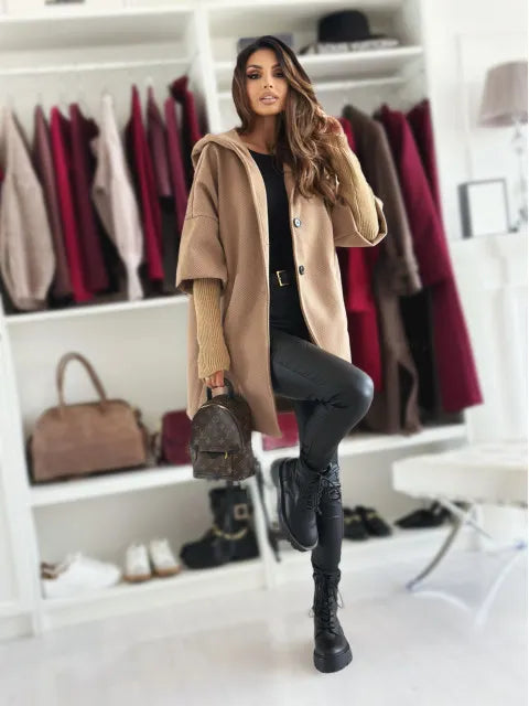 Esteliane - Lässiger Cardigan mit Cape-Ärmeln