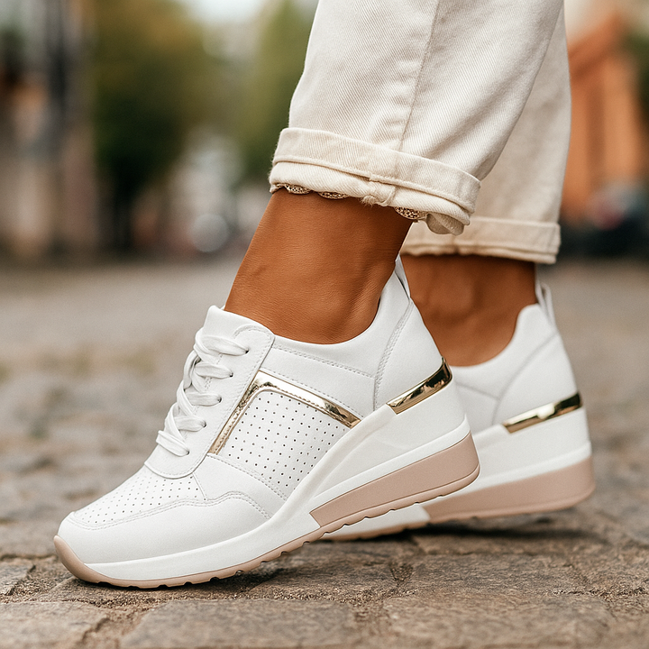 Veranique - Gepolsterte Keil-Sneaker