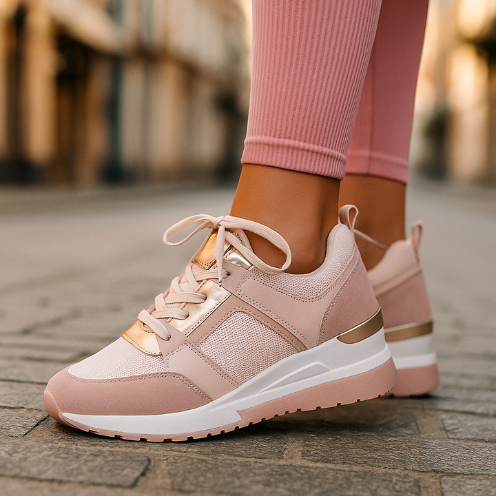 Veranique - Gepolsterte Keil-Sneaker