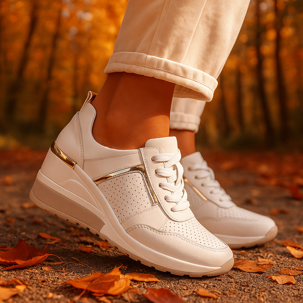 Veranique - Gepolsterte Keil-Sneaker
