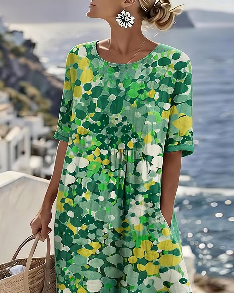 Adria - Soft-Touch A-Linien-Midikleid
