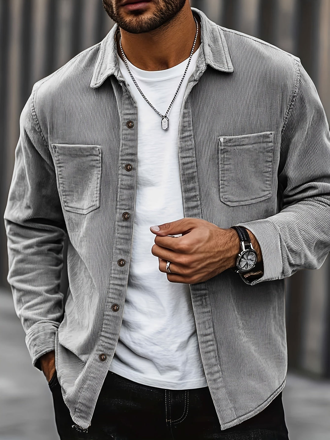 Halewick - Hochwertige Utility-Hemdjacke
