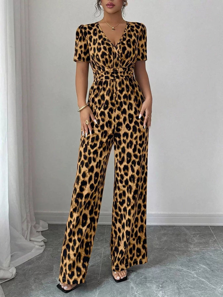 Eveliora - Eleganter Jumpsuit im Tierdruck