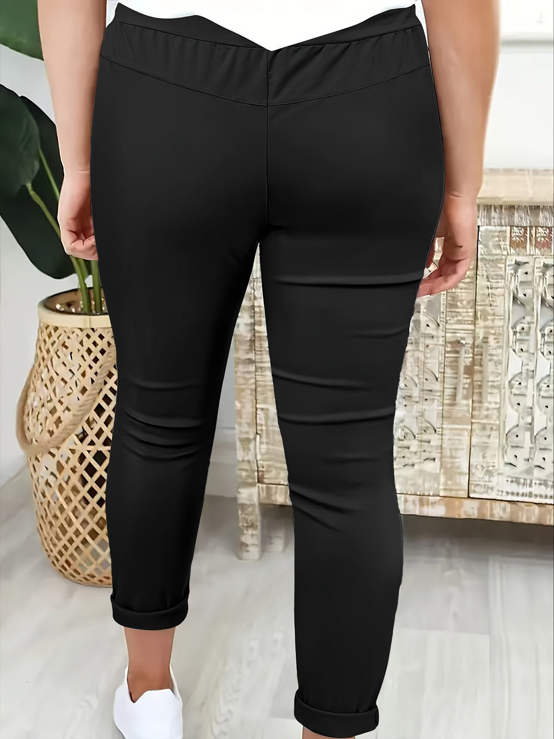 Tansy - Massgeschneiderte Stretch-Hosen mit Kordelzug