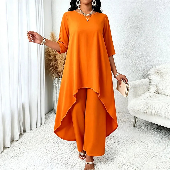 Laurivelle - Soft-Touch Maxikleid in grossen Grössen