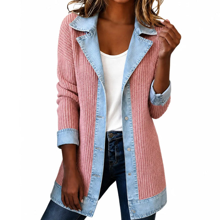 Zyrelle - Lässiger Strick-Cardigan mit Knopfleiste