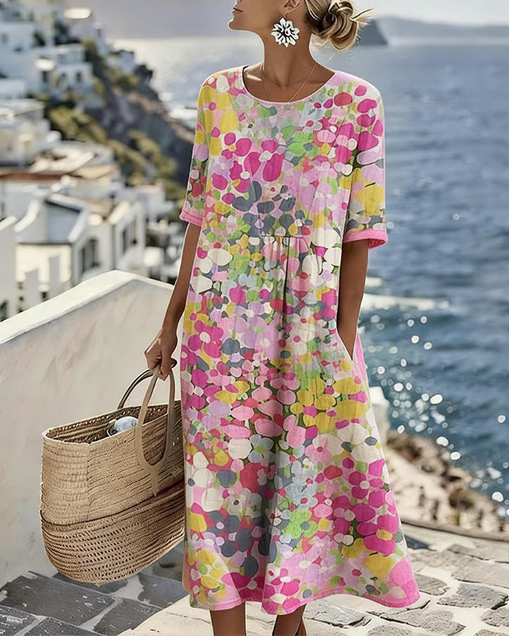 Adria - Soft-Touch A-Linien-Midikleid