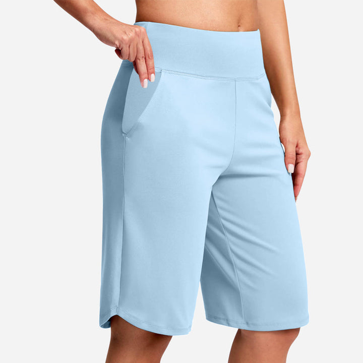 Odeliora - Komfortable hoch taillierte Bermudashorts