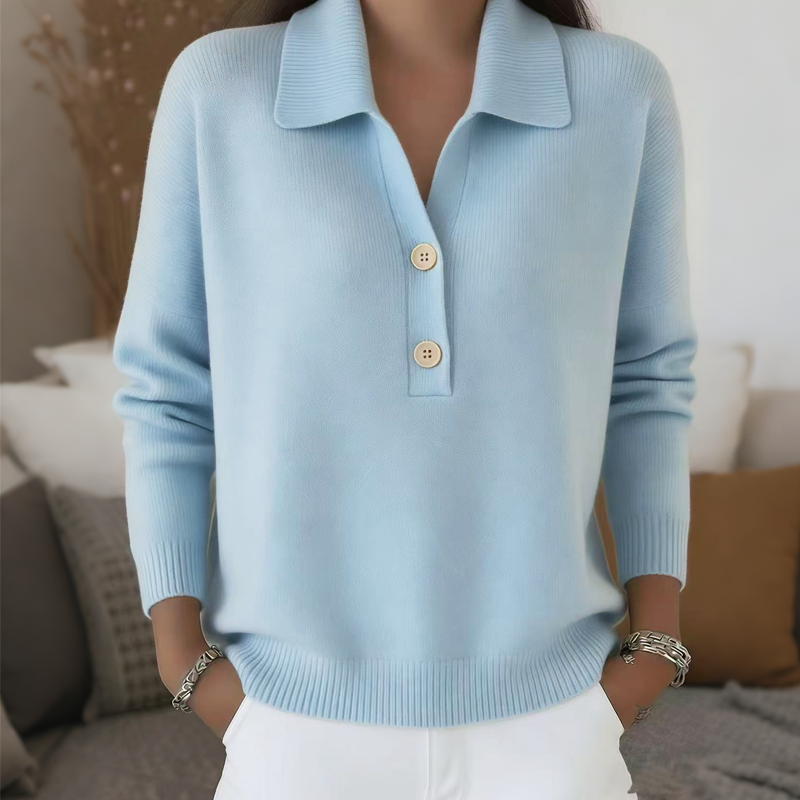 Belisara - Soft-Touch-Pullover mit V-Ausschnitt