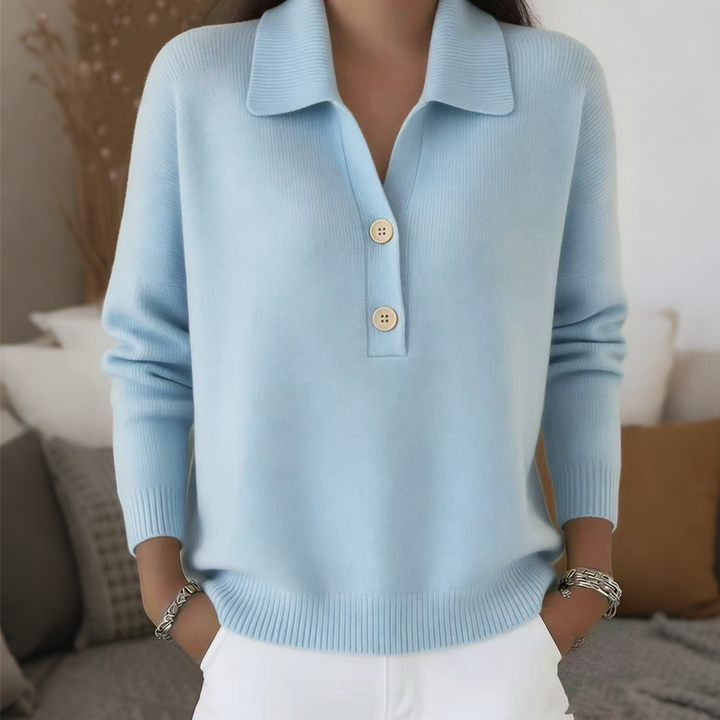 Belisara - Soft-Touch-Pullover mit V-Ausschnitt