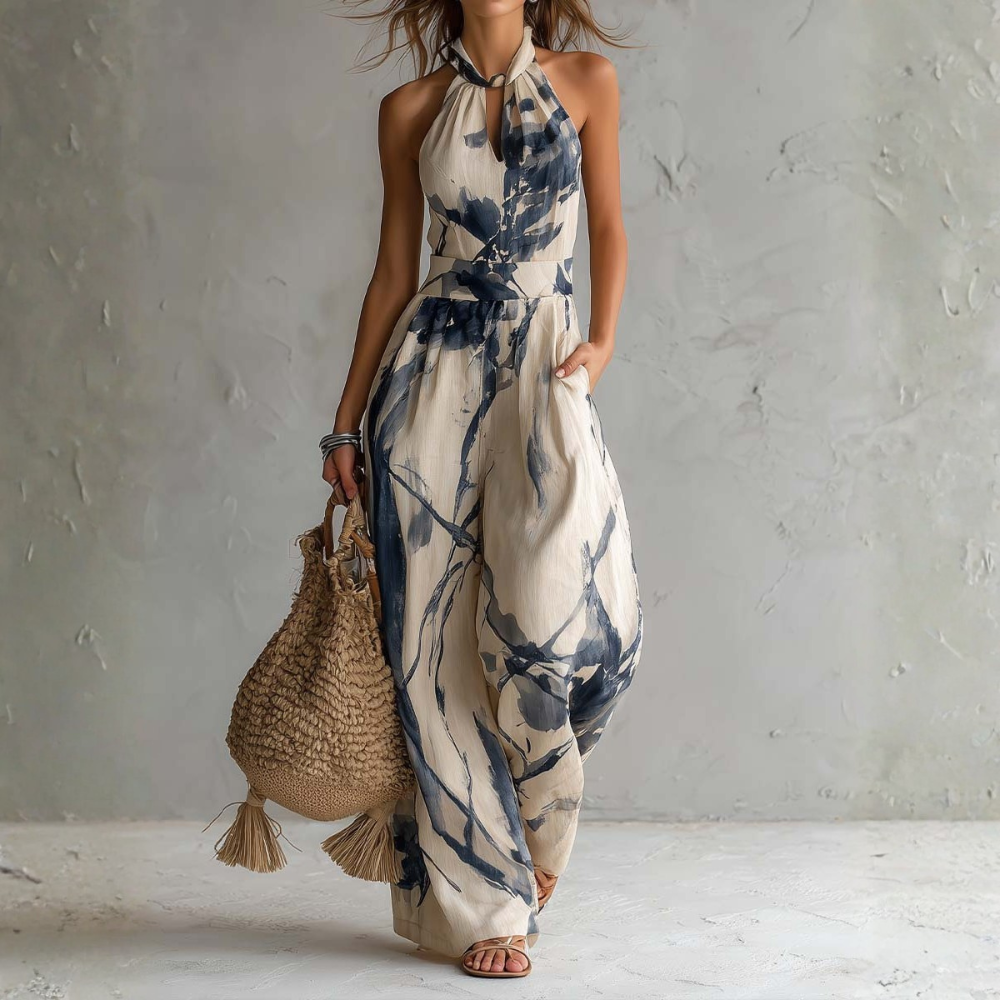 Rosalba - Jumpsuit mit künstlerischem Print