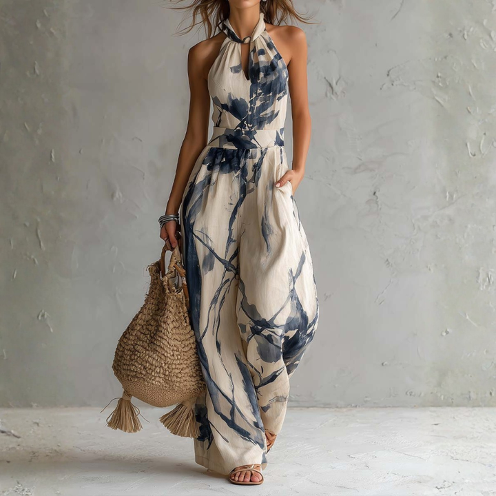 Rosalba - Jumpsuit mit künstlerischem Print
