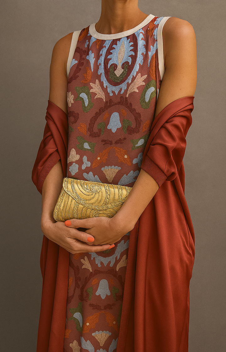 Arlisse - Premium zweiteiliges Set: Kleid & Gilet