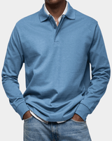 Taevan - Strukturiertes Strick-Poloshirt