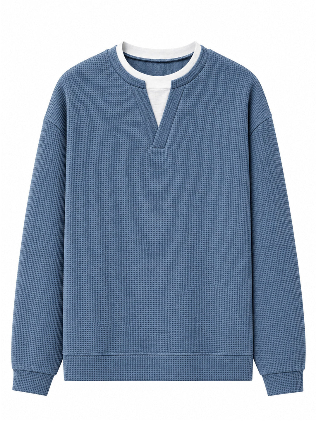 Oswald - Waffelstruktur-Langarmshirt